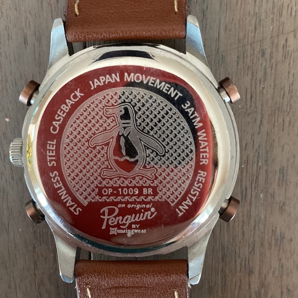 Mens Original Penguin wood face watch. - Picture 5 of 5